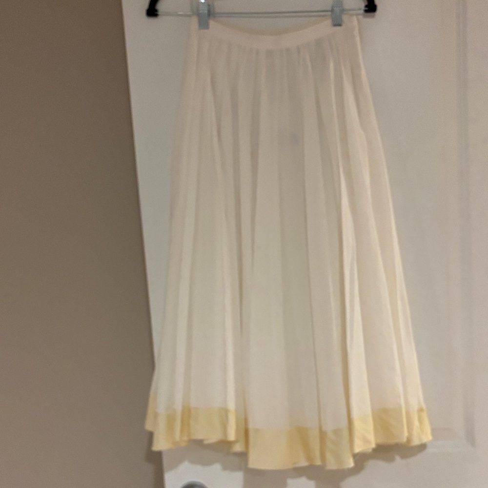 Zara Cotton Midi Skirt